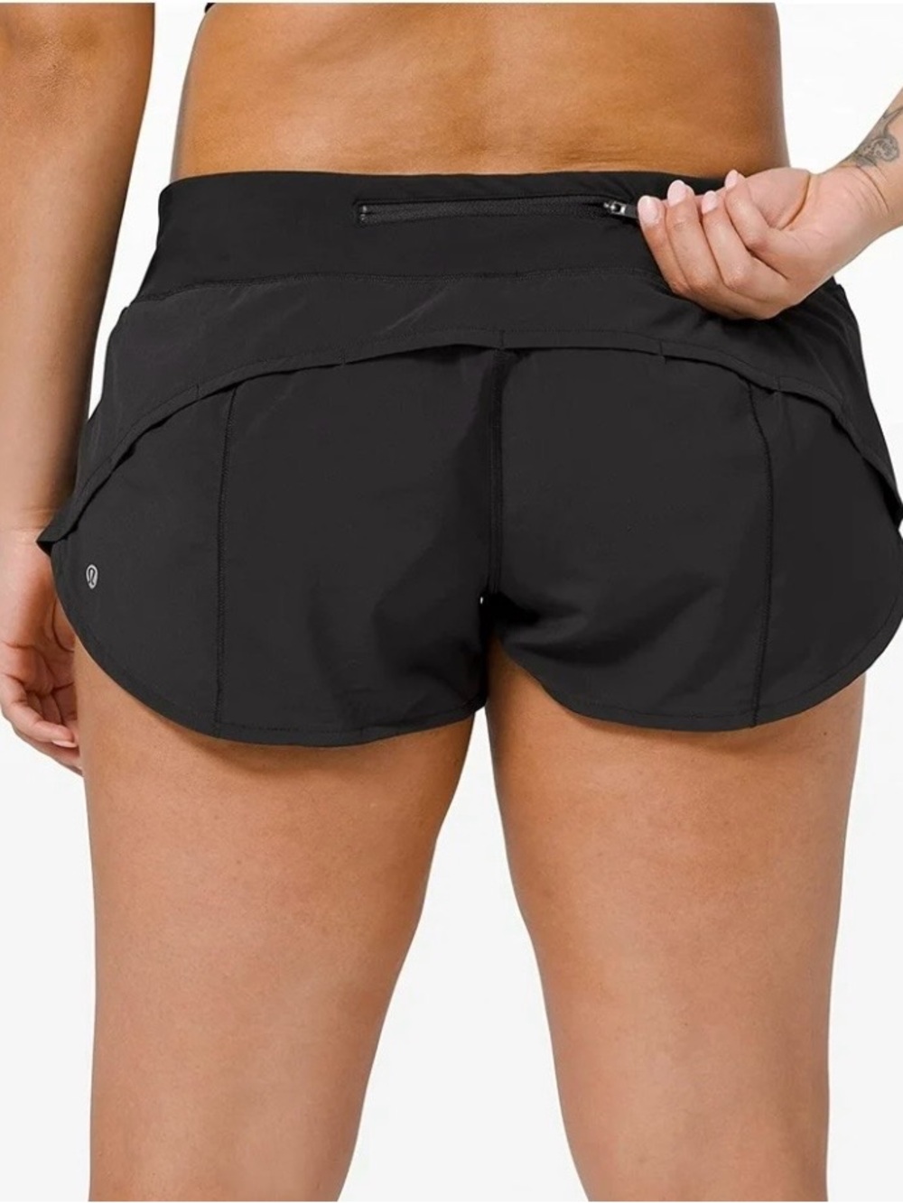 lululemon athletica Black Athletic Running Shorts - Picture 10 of 10